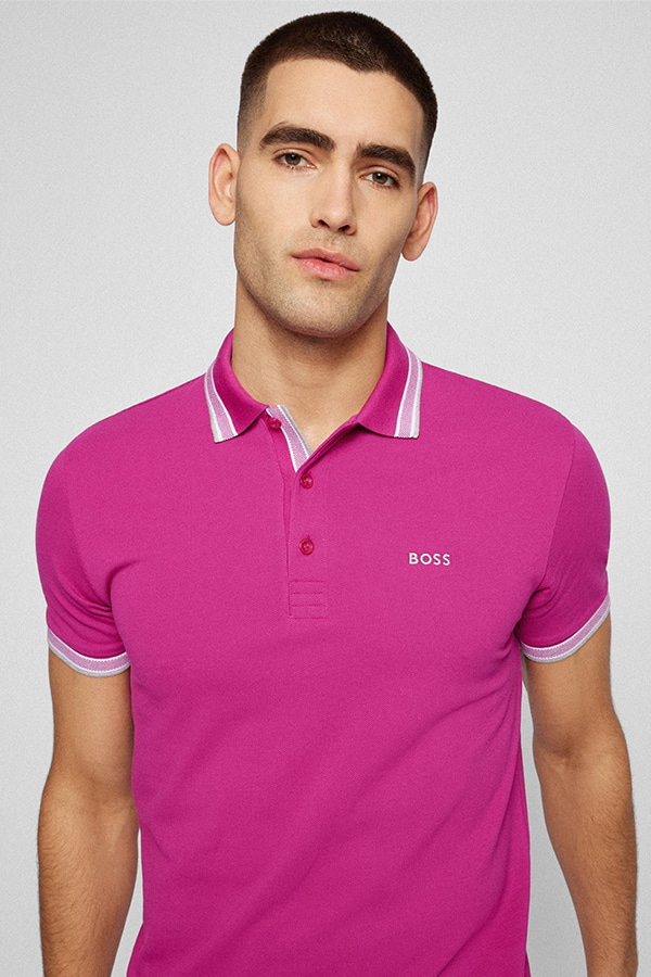 ΜΠΛΟΥΖΑ POLO BOSS - 653 ΦΟΥΞΙΑ